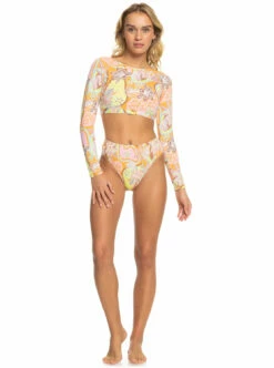 Roxy Womens Swimsuit Roxy Delic Long Sleeve Cropped -clothing shop erjwr03664 roxy w ngz6 frt9