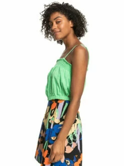 Roxy Womens Tank Top Bikini Vibes Strappy Crop Top -clothing shop erjwt03565 roxy w ghy0 frt2