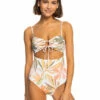 Roxy Womens Swimsuit Printed Beach Classics One-Piece -clothing shop erjx103508 roxy w wbb9 frt1