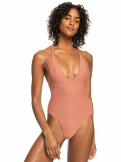 Roxy Womens Swimsuit Coconut Crew One-Piece