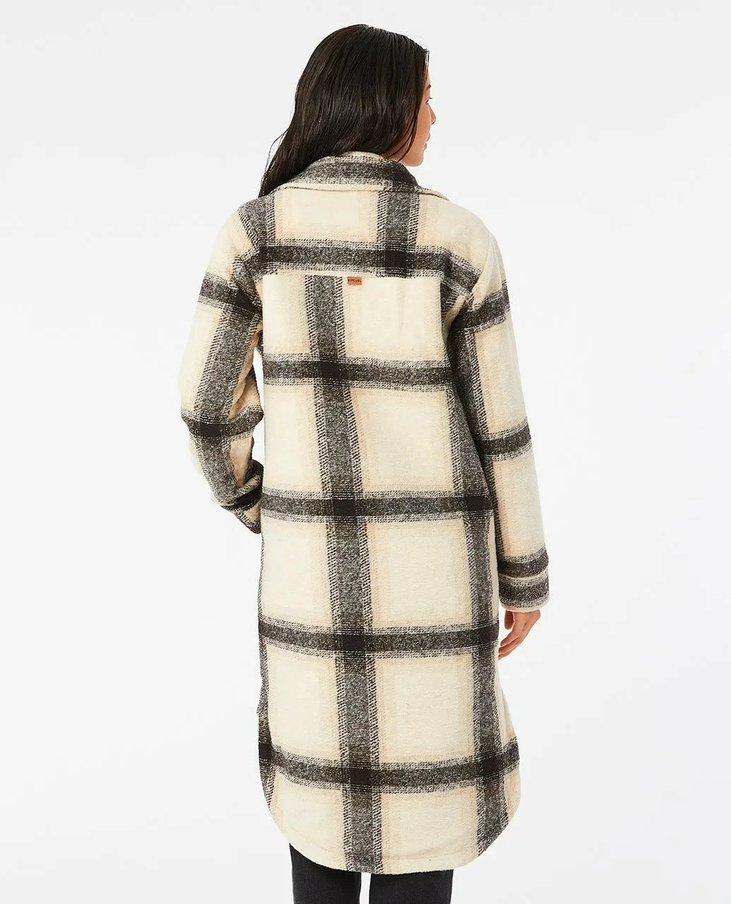 Rip Curl Womens Jacket Long Line Check 4 Rip Curl Womens Jacket Long Line Check - Image 2