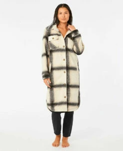 Rip Curl Womens Jacket Long Line Check 12 Rip Curl Womens Jacket Long Line Check -clothing shop gjknd9 3021 4