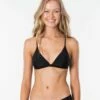 Rip Curl Womens Bikini Top Classic Surf Eco Crossback Tri