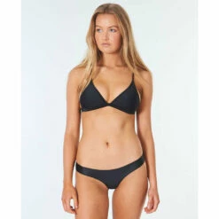 Rip Curl Womens Bikini Top Classic Surf Eco Crossback Tri -clothing shop gsieh9 blk 1