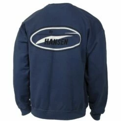 Hansen Mens Sweatshirt Original Logo Crew -clothing shop hansen sweatshirt original logo pacific blue 2