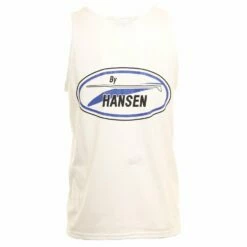 Hansen Mens Tank Top Original Logo -clothing shop hansens mens tank original wht 2