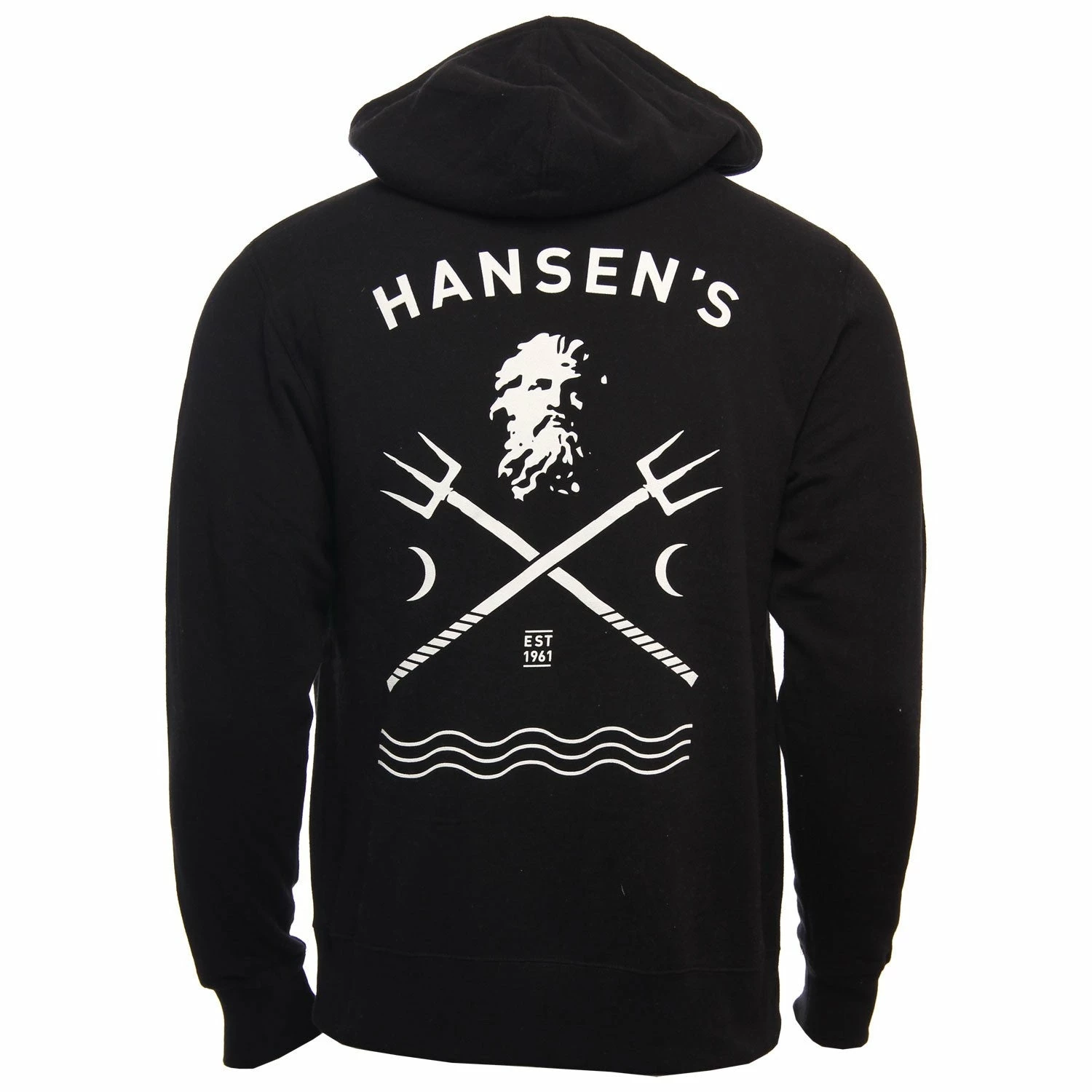 Hansen Mens Sweatshirt Zip Up Hooded Neptune 4 Hansen Mens Sweatshirt Zip Up Hooded Neptune - Image 2