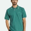 Brixton Mens Knit Proper Slub Polo -clothing shop ql3txw5ohhvqwyww2dgp