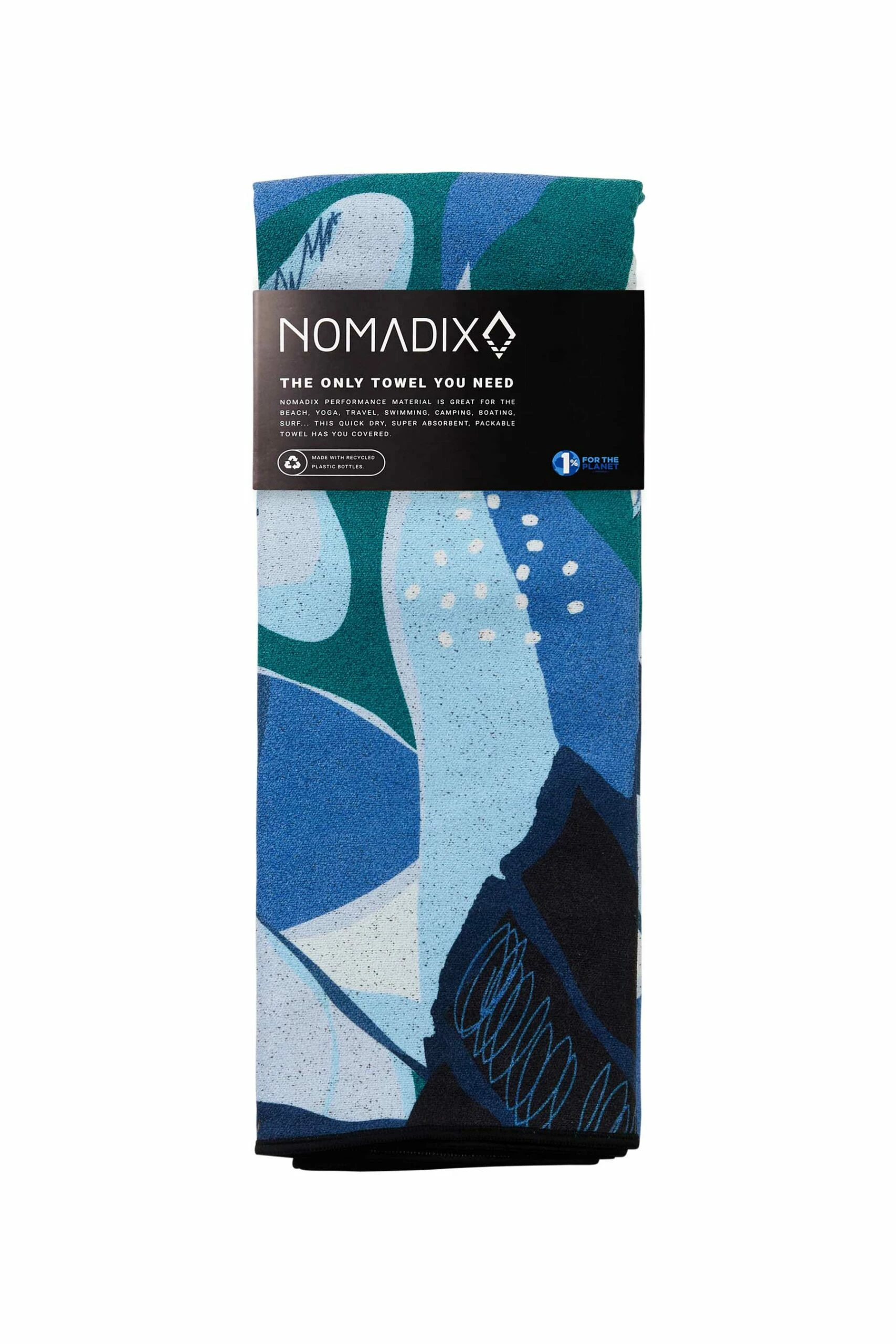 Nomadix Towel Monstera Blue 4 Nomadix Towel Monstera Blue - Image 2