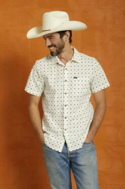 Brixton Mens Woven Charter Print -clothing shop u65xwcscftf6ylfarmyc