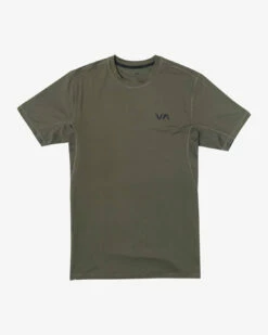 RVCA Mens Shirt Sport Performance Tee -clothing shop v9021rsv rvca fg olv frt1