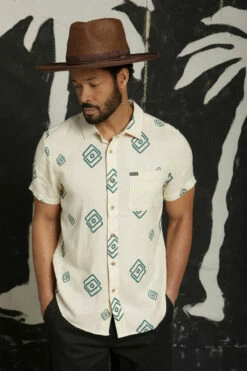 Brixton Mens Woven Charter Slub -clothing shop zvo1wh1qtucxghp5n5a0